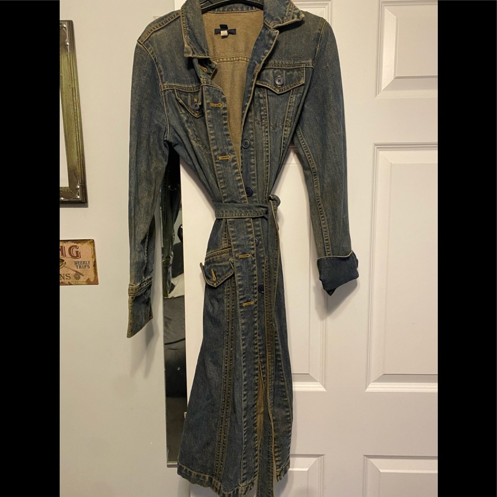 Jean trench coat
